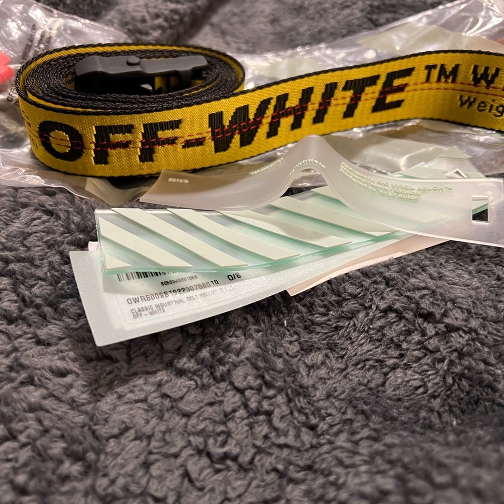 OFF WHITE logo industrial belt
